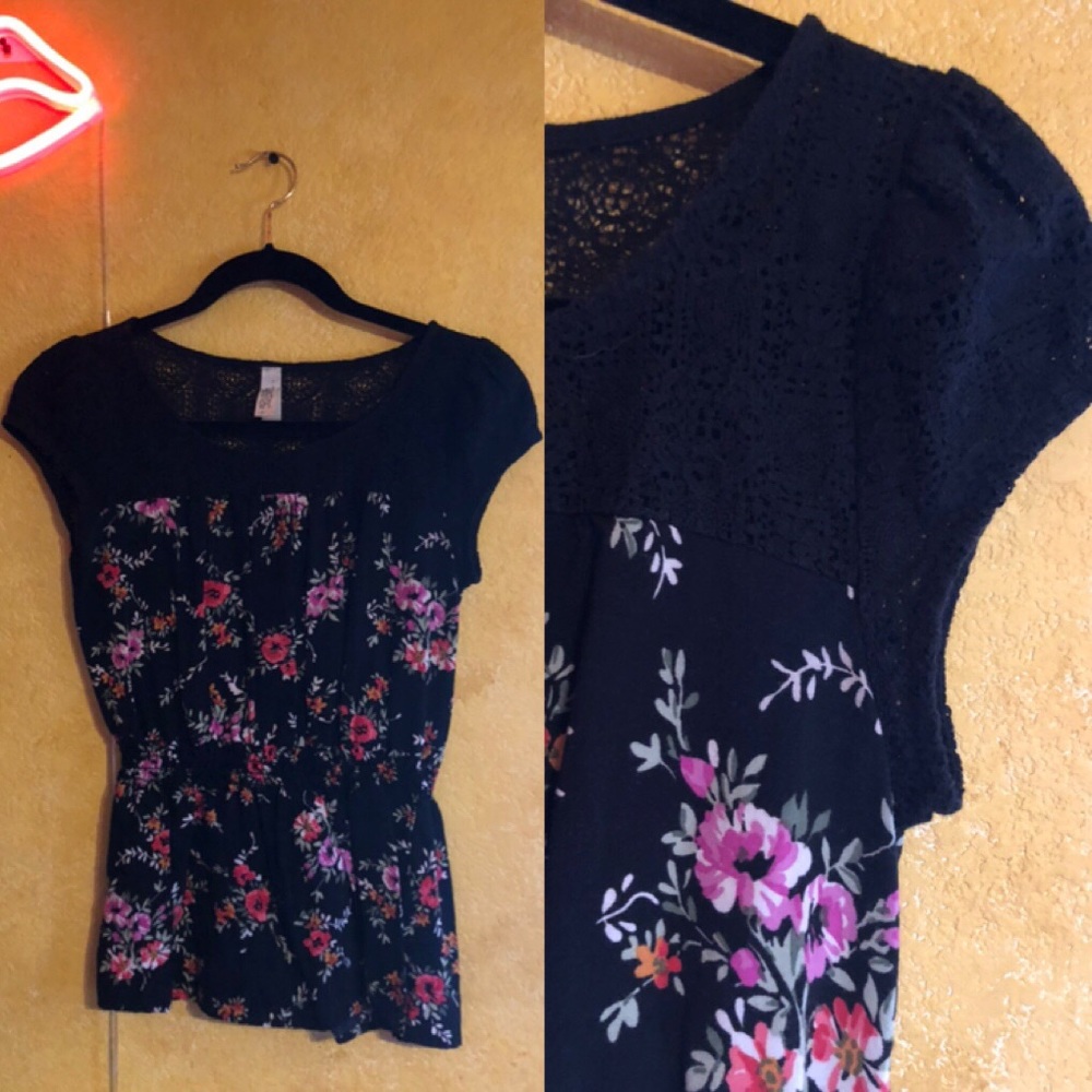 Floral Peplum Top